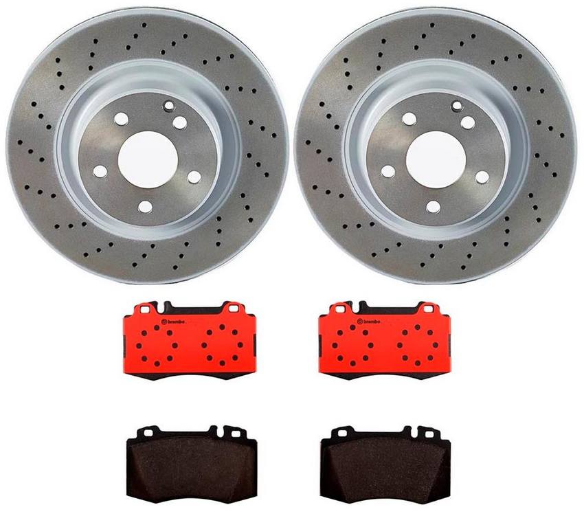 Brembo Brake Pads and Rotors Kit - Front (330mm) (Ceramic)